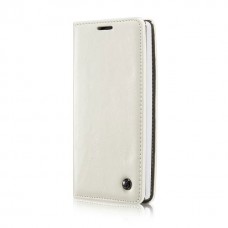 LG G4 - CaseMe Vintage Luxury Slim Flip PU Leather Stand Protective Phone Cover Case - White